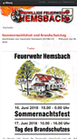 Mobile Screenshot of feuerwehr-hemsbach.de